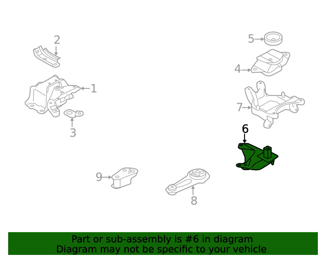Genuine Nissan Automatic Transmission Mount Bracket 11253-3AA2A