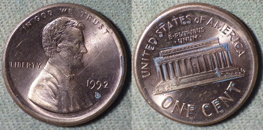 Errors : 1992D Cent MAD IREC2536