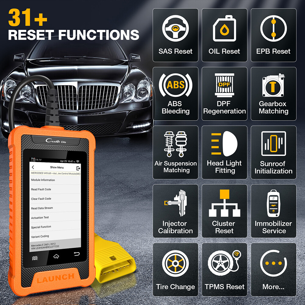 LAUNCH Creader Elite For Nissan for Infiniti Diagnostic Scanner Tool Key Coding
