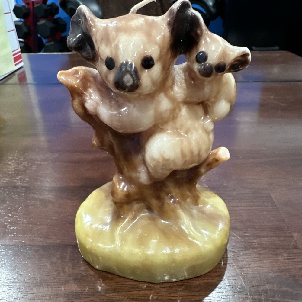 Vintage Koala Bear 6" Wax Candle