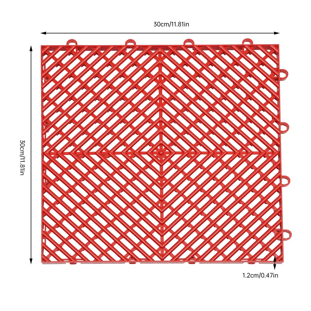 25PCS Interlocking Deck Tile Deck Flooring for Pool Bathroom Patio Garage