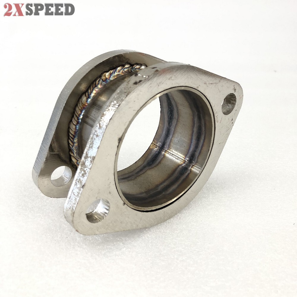 2-Bolt Exhaust Flange Conversion Adapter 3" to 3" Straight with 2 gaskets