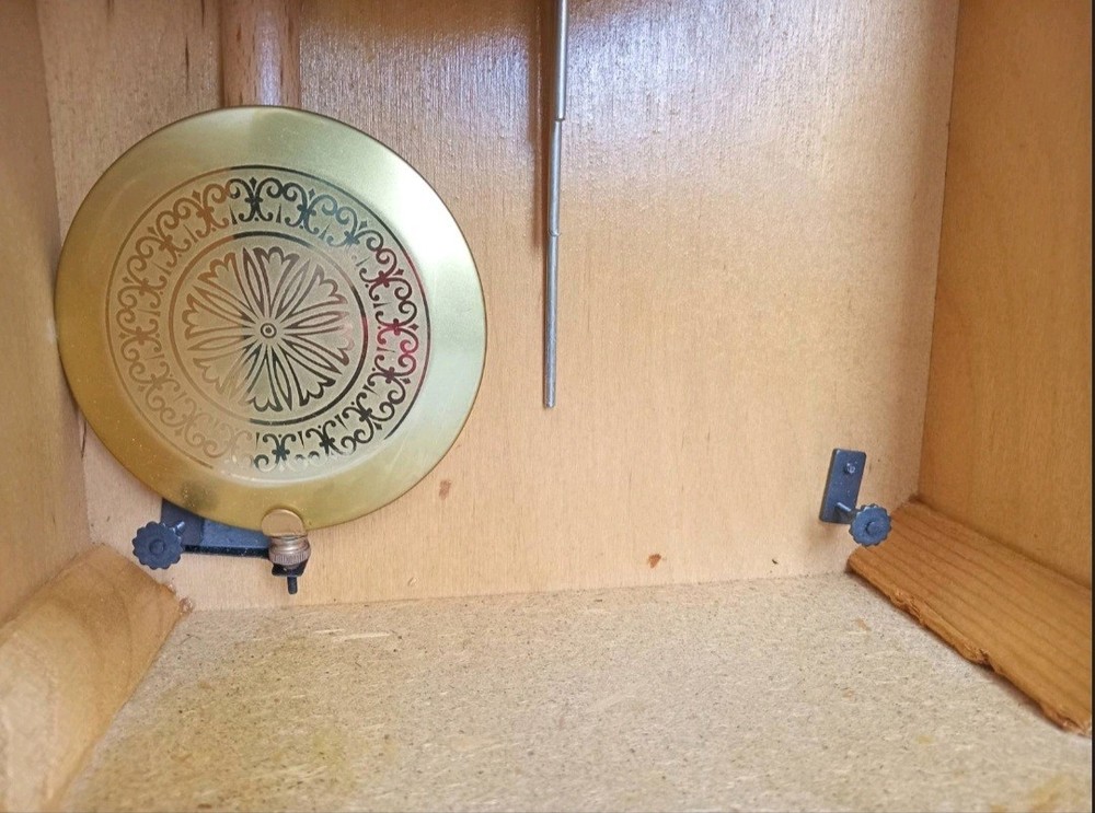 Vintage Wall-Mounted Clock Soviet Mechanical YANTAR. USSR Striking Clock.