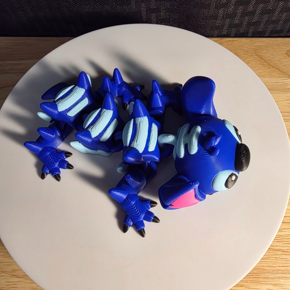 Stitch Dragon, 3D Printed Items