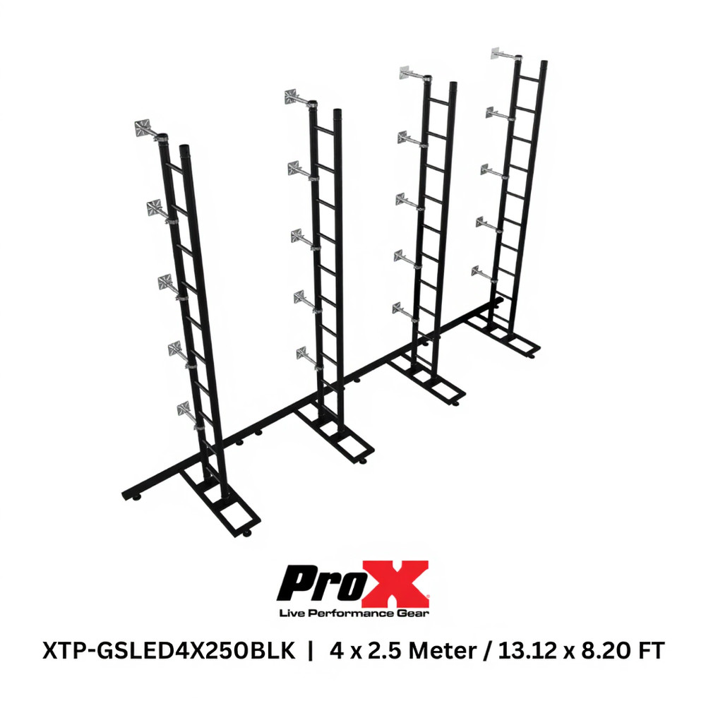 ProX XTP-GSLED4X250BLK LED Video Display Panel Ground Support System Package BLK
