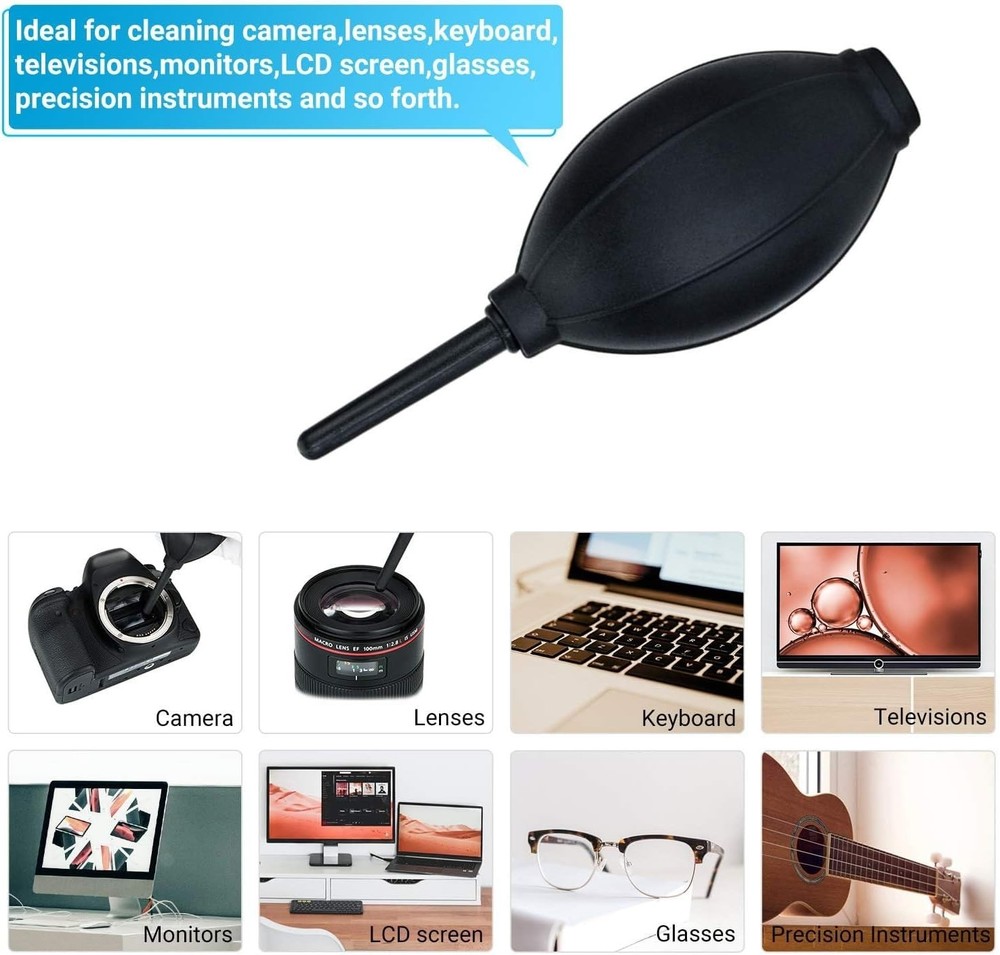 Soft Silicone Bulb Blower - Ideal for Cameras & Electronics Cleaning