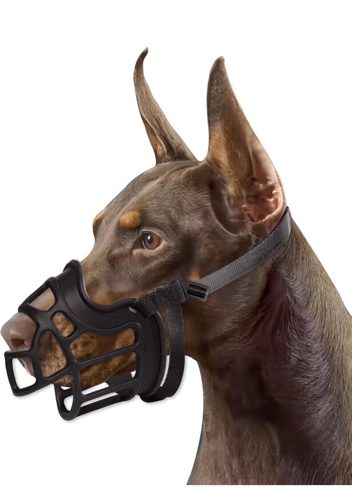 Dog Muzzle, Basket Muzzle Anti Biting Chewing, Large Breed Lightweight size 6