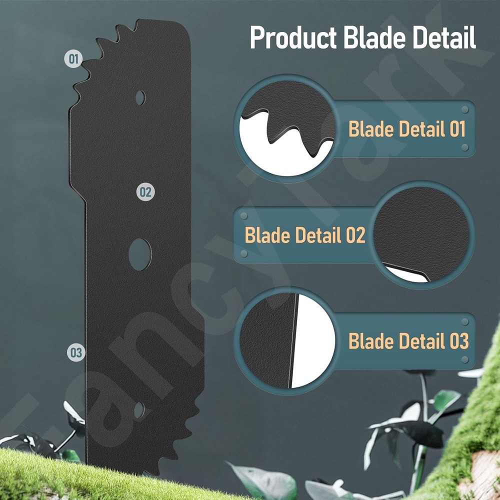 2-Pack EB-007 Edge Hog Heavy-Duty Edger Replacement Blades Compatible with...