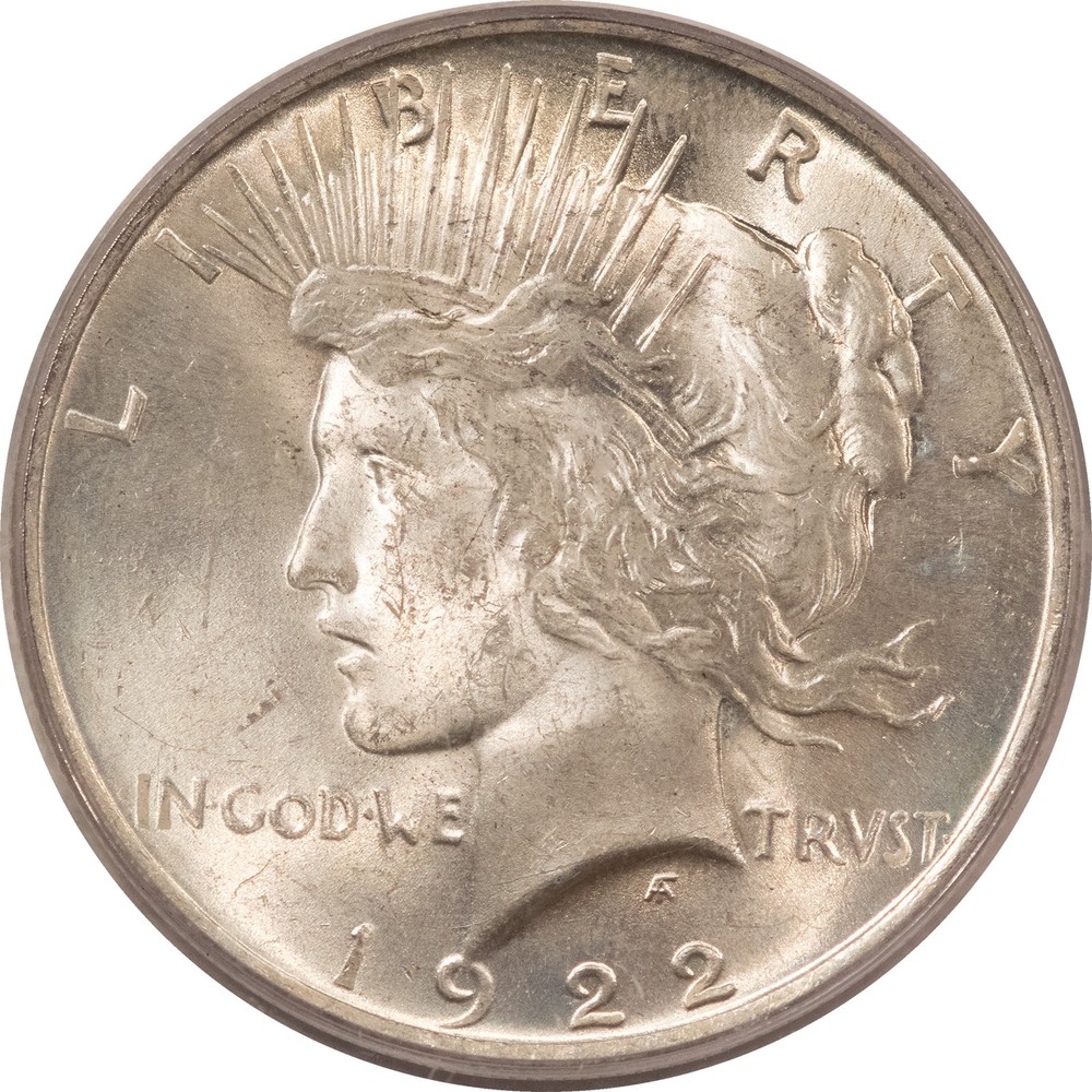 1922 $1 PEACE DOLLAR - PCGS MS-64
