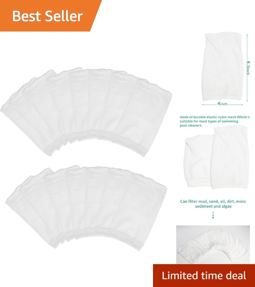 High Efficiency Pool Vacuum Micro Filter Bags 15 Pack for Water Tech Models
