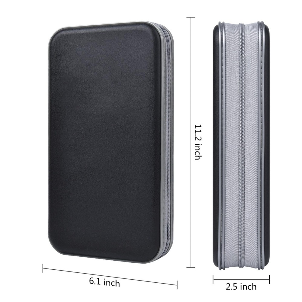 96 Capacity CD DVD Case Storage Binder Wallet Zipper Protective Organizer