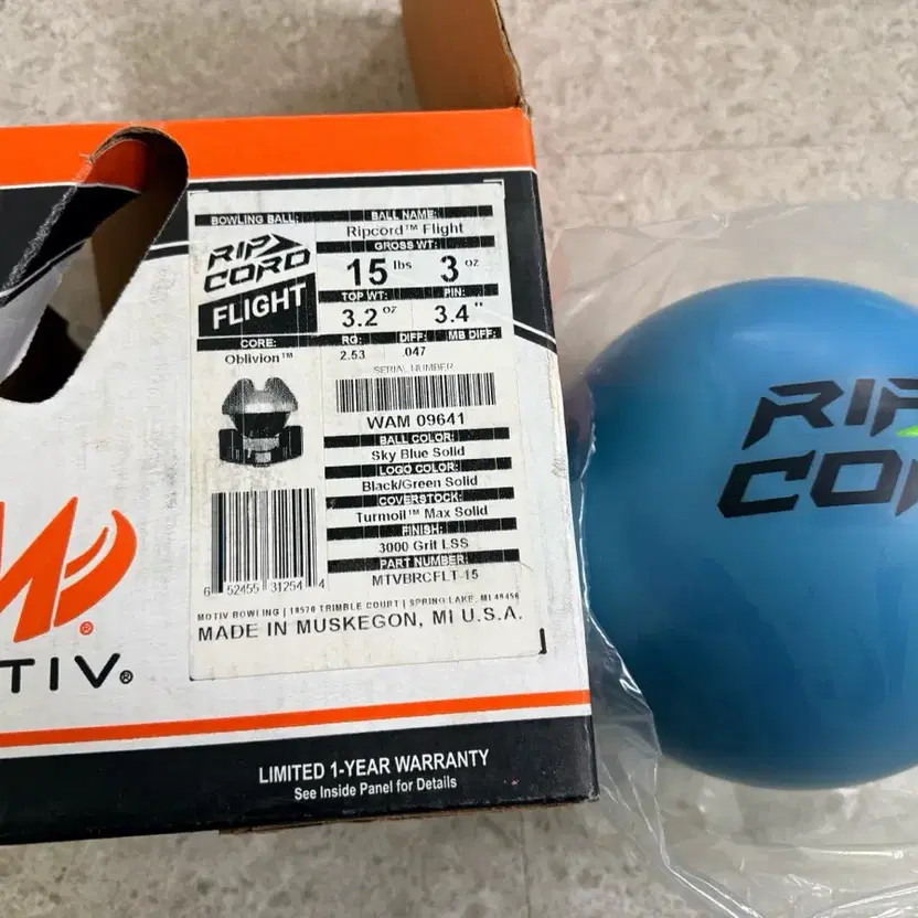 Motiv Lip Code Flight 15lb Bowling Ball New