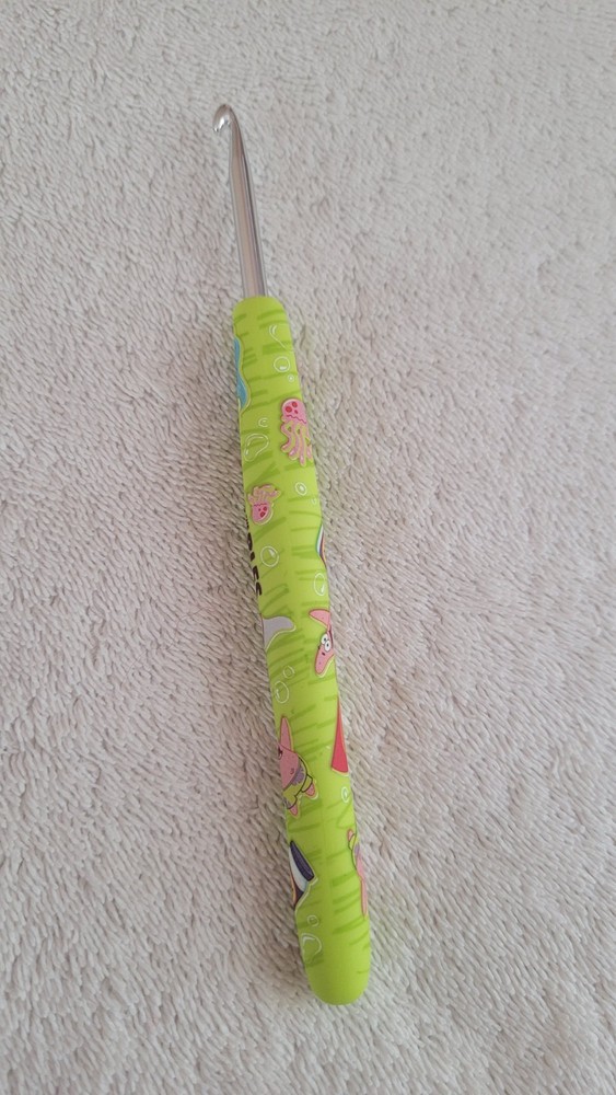 Preowned SpongeBob Patrick Wooble Ergonomic Crochet Hook