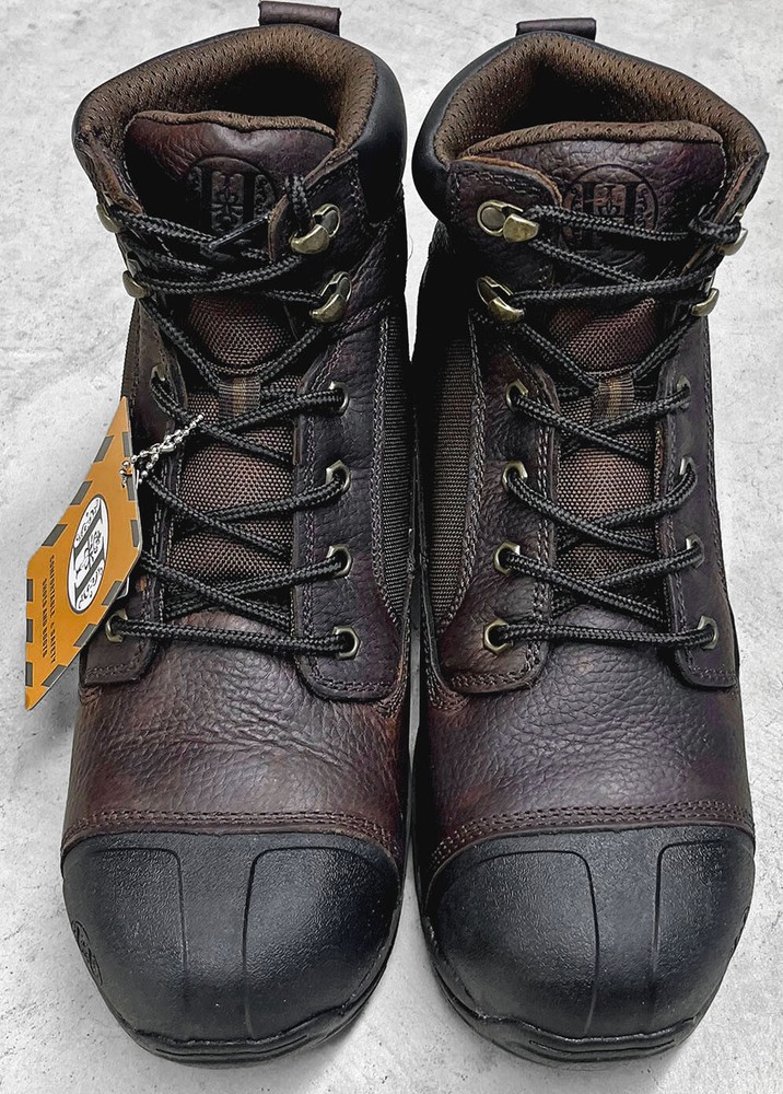 Handrock Waterproof Full-Grain Leather Comp-Toe EH CoolmaxWork 6" Boot Men's 10