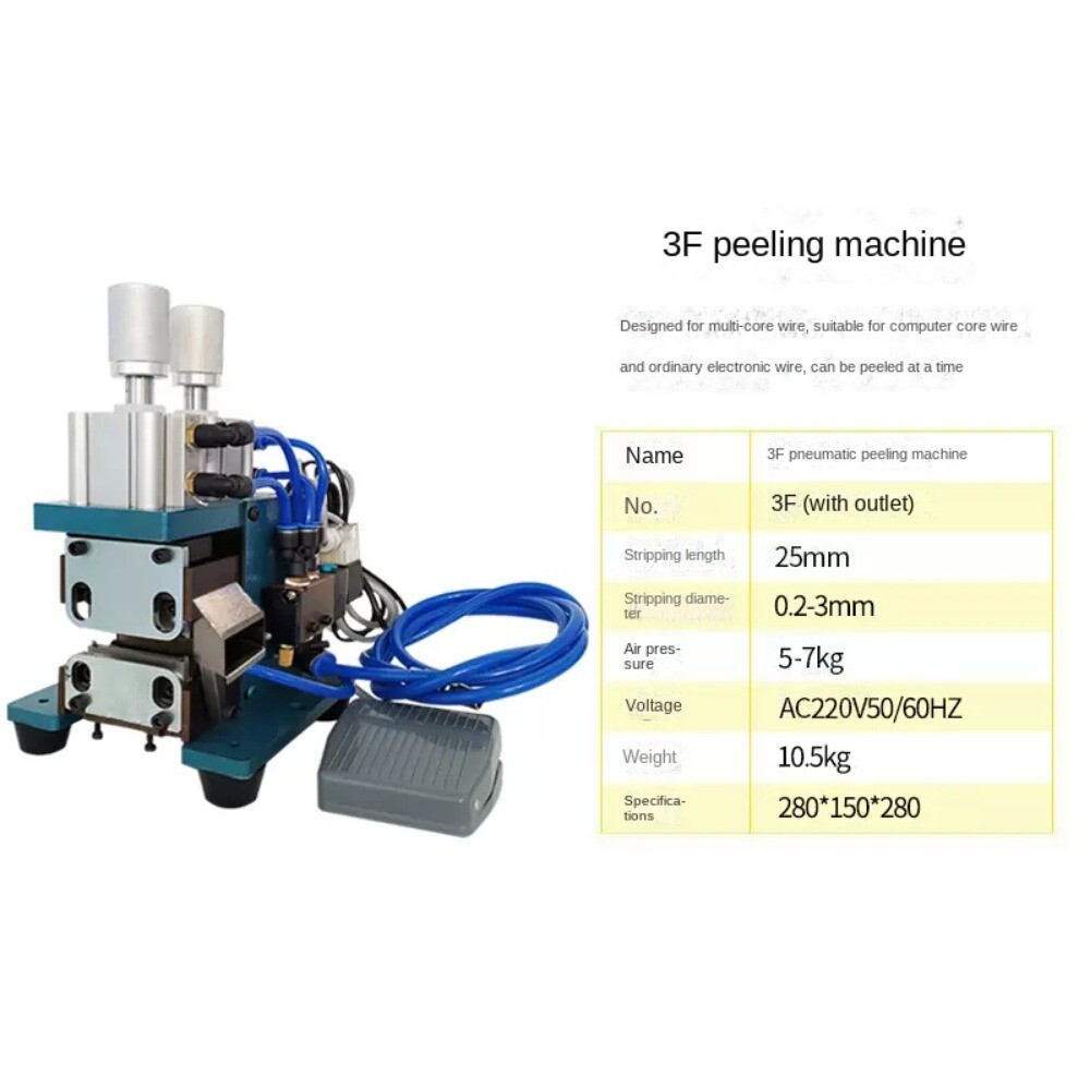 3F Crimping Machine for Multi-core Sheathed Wire Stripping Cable Cutting