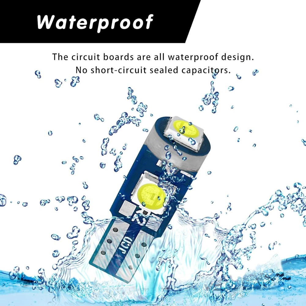 74 Led Bulb Dash Lights Super Bright, T5 37 74 LED Bulb with Twist Lock Socket P