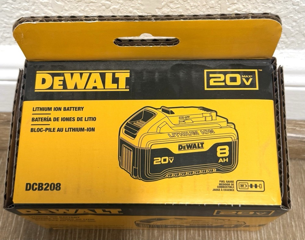 (DCB208) DEWALT 20V MAX* 8Ah Battery Authentic