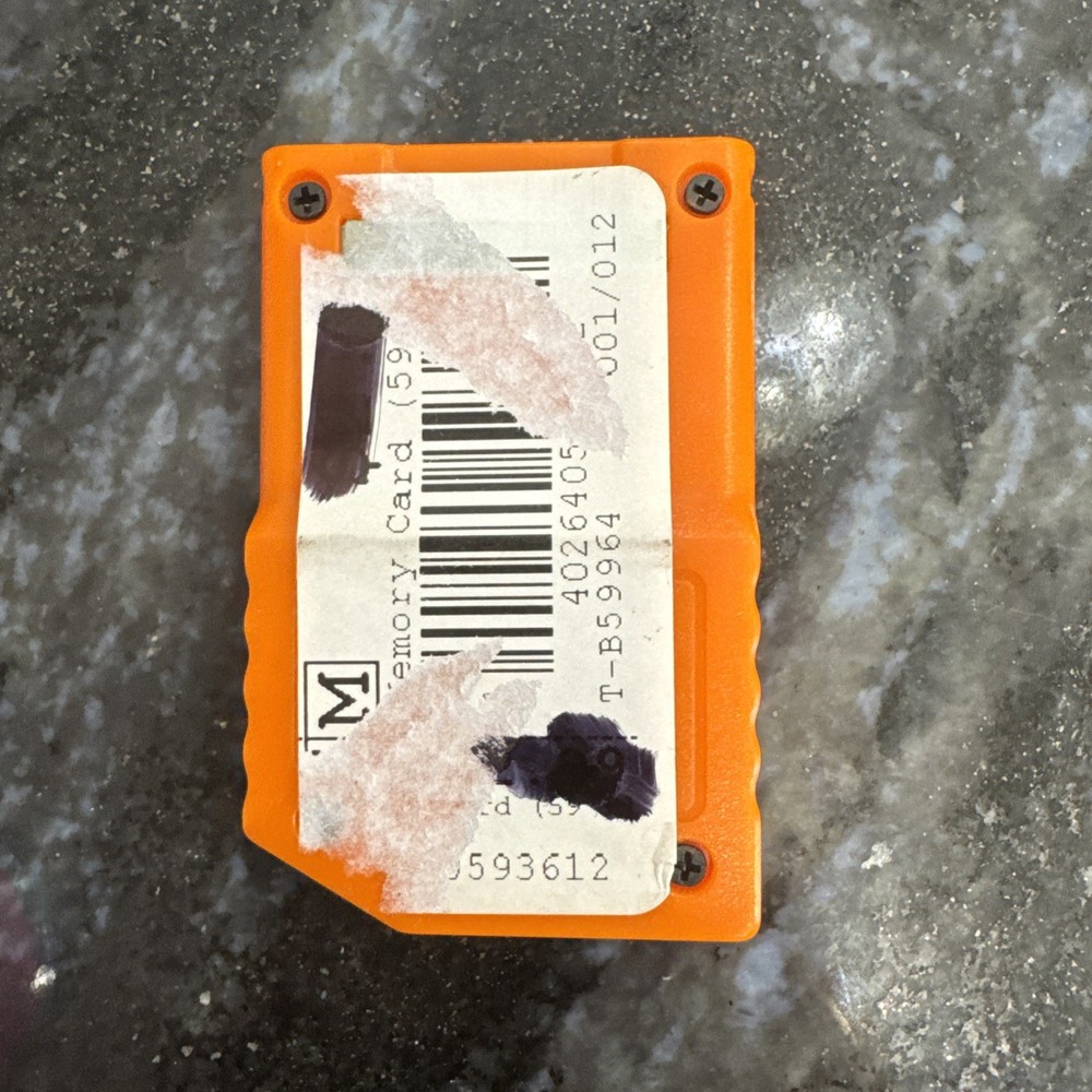 Nyko Nintendo GameCube Memory Card 59B Orange