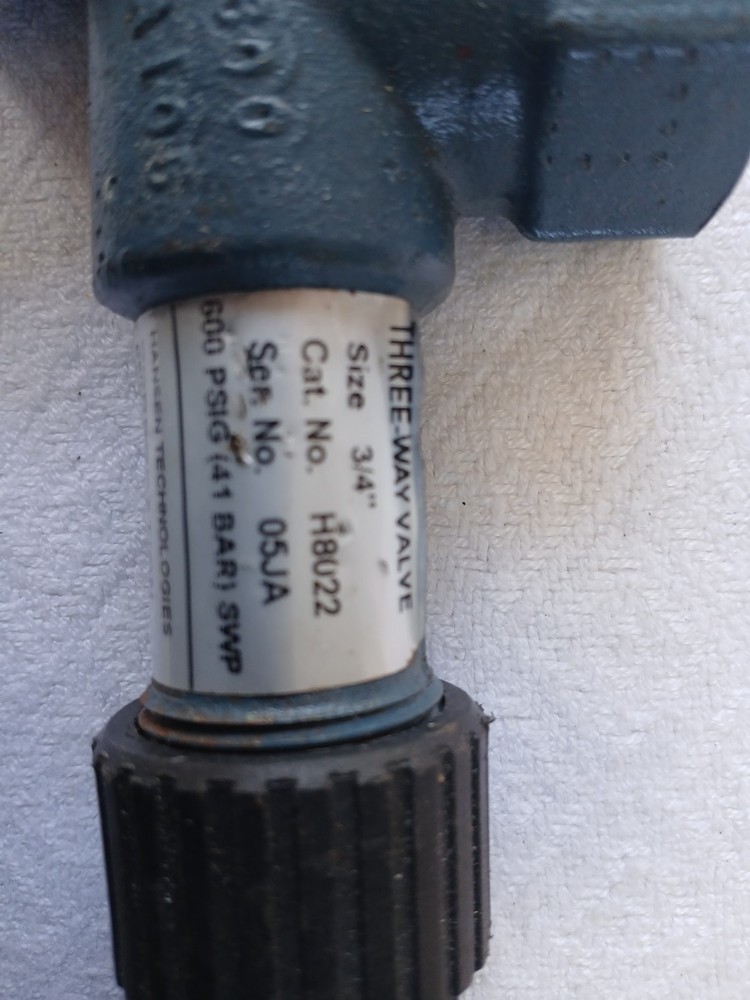 Hansen 3 Way Valve 3/4" H8022
