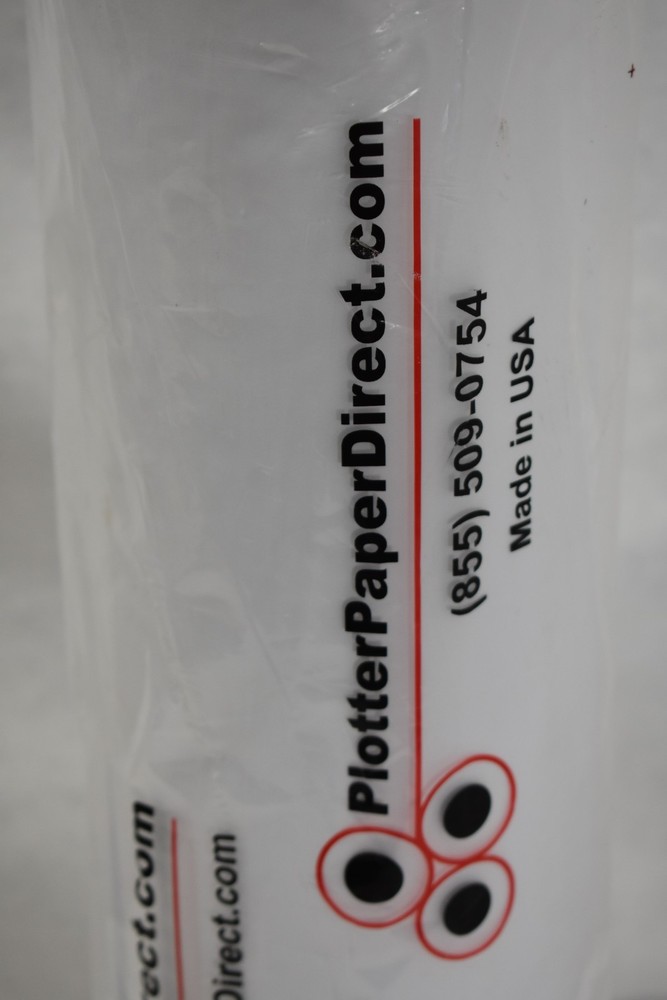 Plotter Paper Direct Paper Roll POLYT832 Rolls White Large 24" x 100'
