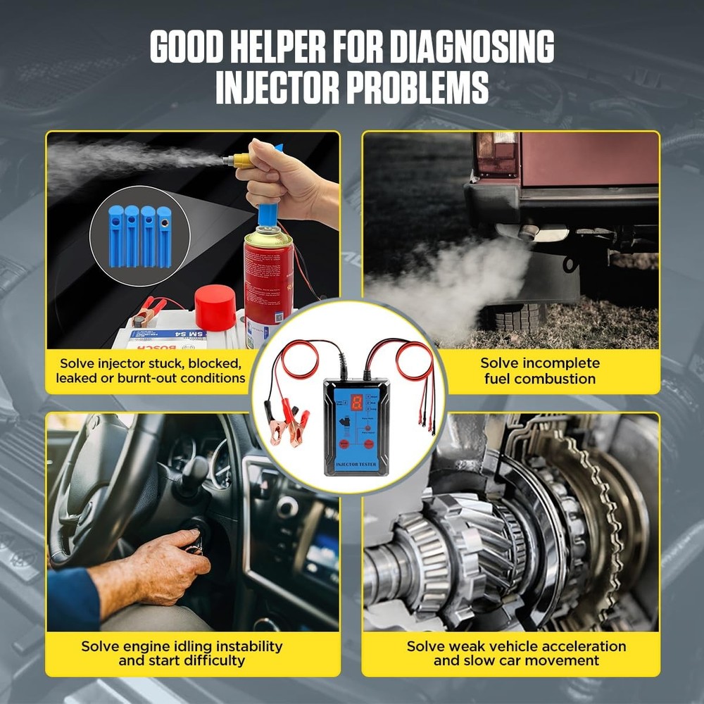 Fuel Injector Tester Cleaner Tool Kit 8 Blue