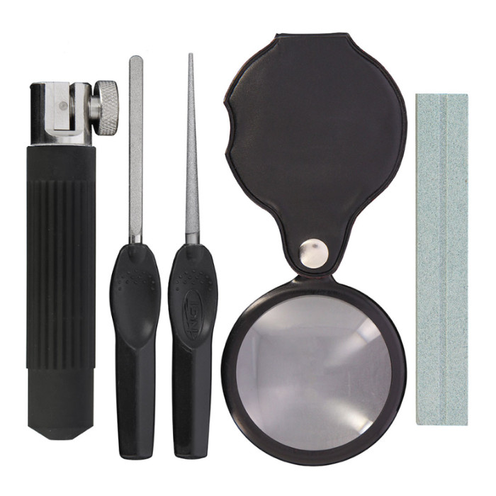 NGT Hook Sharpening Kit File Vice Tool Clamp Sharpener Magnifying Glass