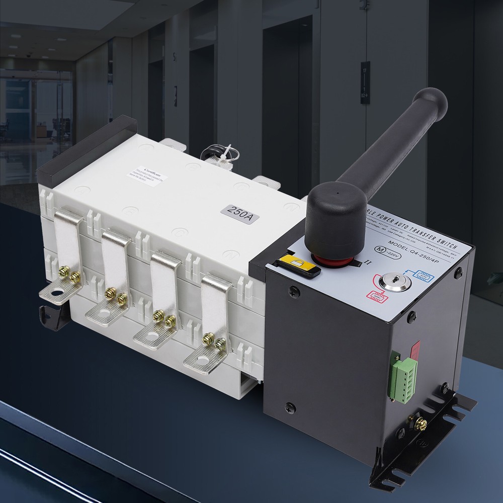 Dual Power Automatic Transfer Switch 3 Phase Circuit Breaker Changeover 4P 250A