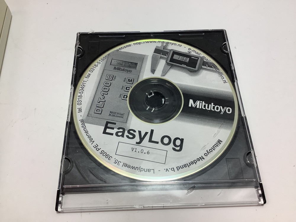 Mitutoyo DLT-100 Digimatic Datalogger RS-232C Transmitter with Easy Log CD Cable