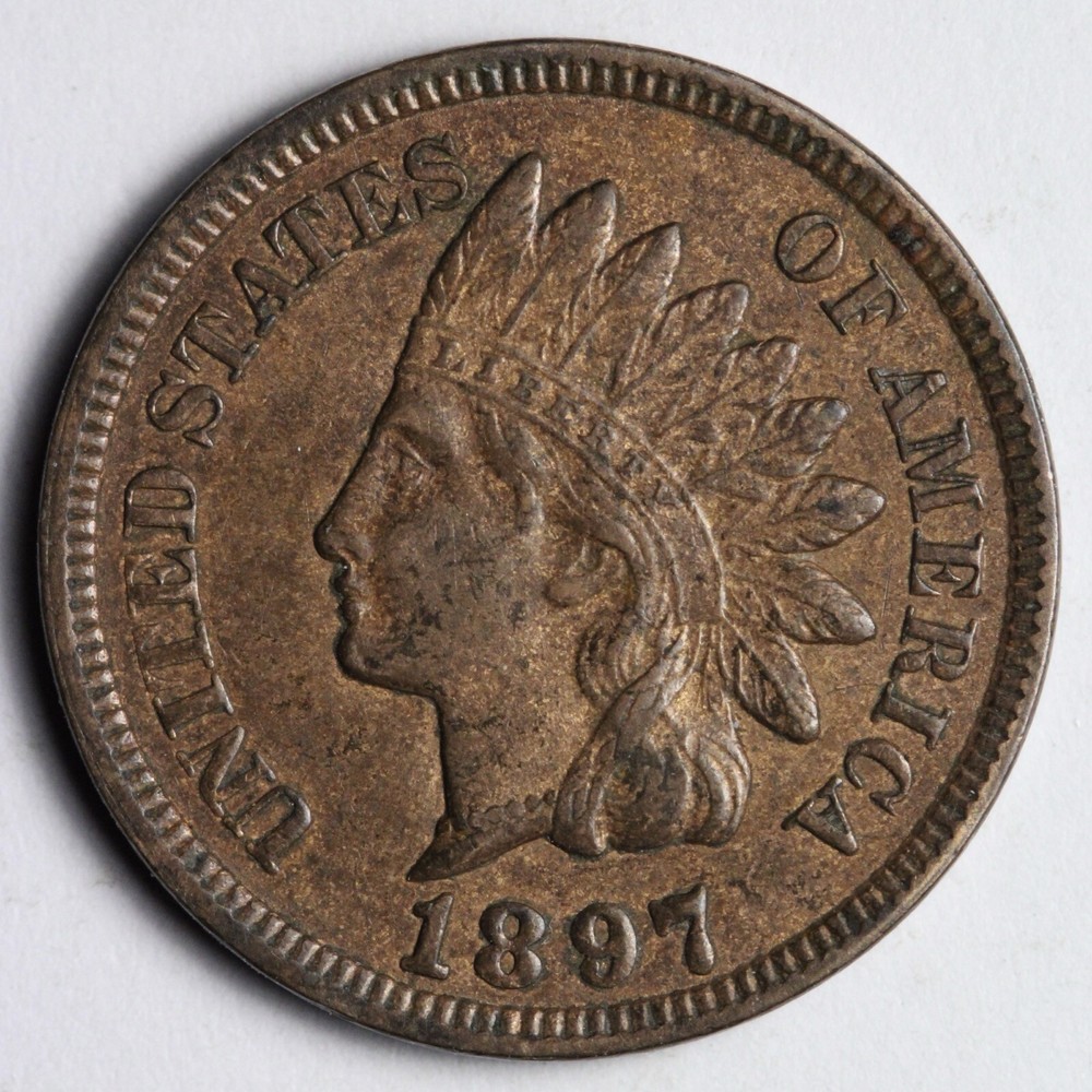 1897 Indian Head Cent Penny UNC *UNCIRCULATED* MS E153 WSNK