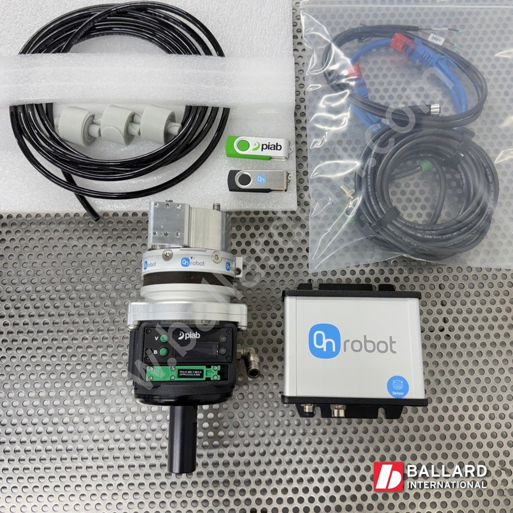 PIAB piCOBOT Vacuum Gripper Ejector Unit & OnRobot HEX-E Force Torque Sensor KIT