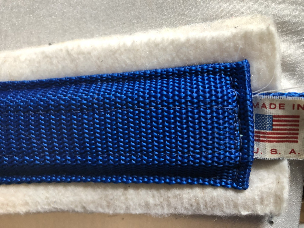 Fabtron Sky Blue Nylon Web Felt-Lined Comfort Breast Collar
