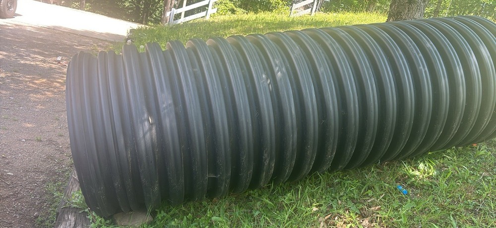 36"x120" Black Plastic Culvert