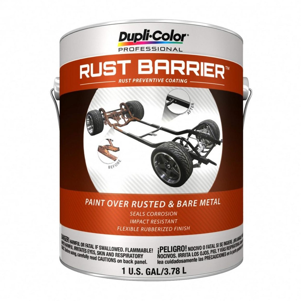 Dupli-Color Professional Rust Barrier; Flat; Black; 1 Gallon