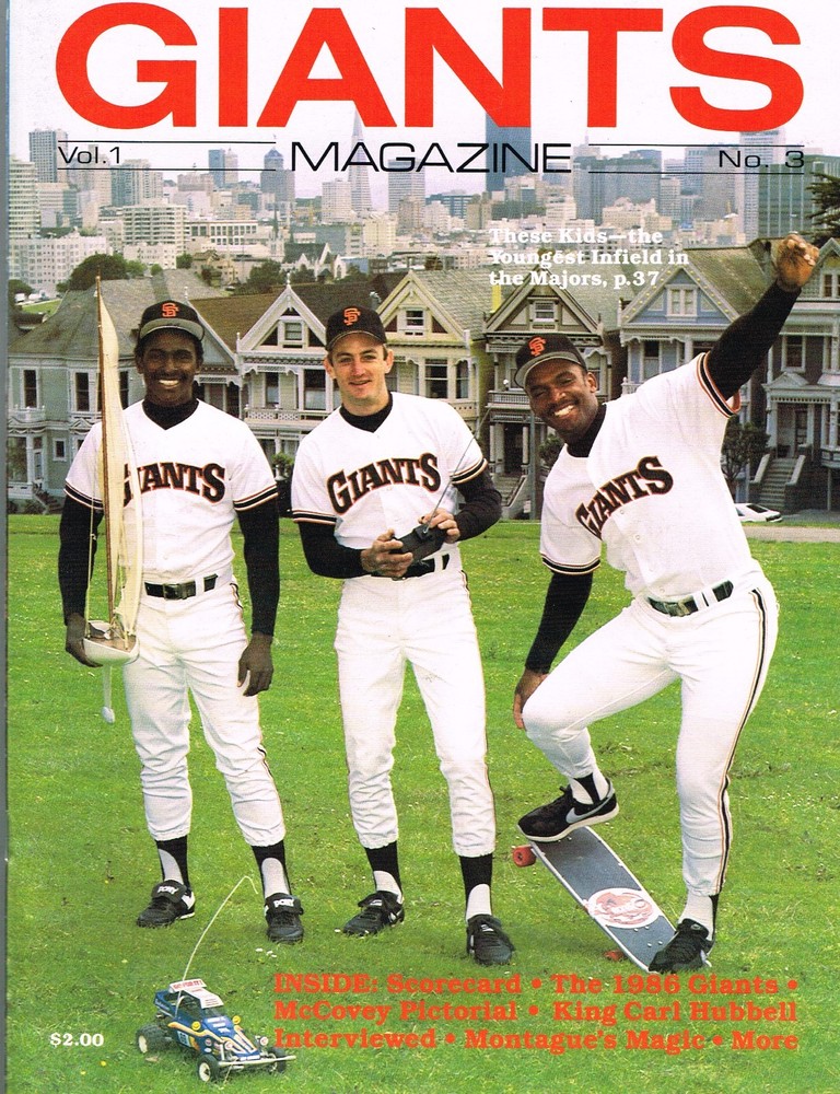 1986 San Francisco Giants Magazine MLB Baseball Volume 1 #3 PROGRAM