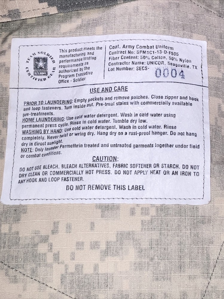 US Army Medium Long Military Combat Coat