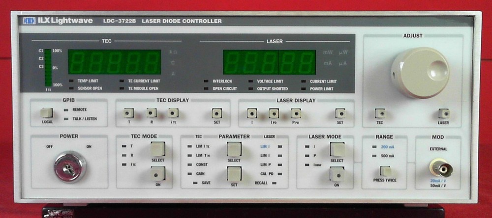 ILX Lightwave LDC3722B Laser Diode Controller