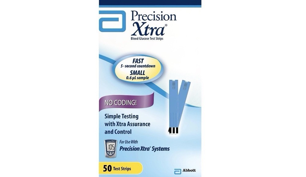 precision xtra blood glucose test strips