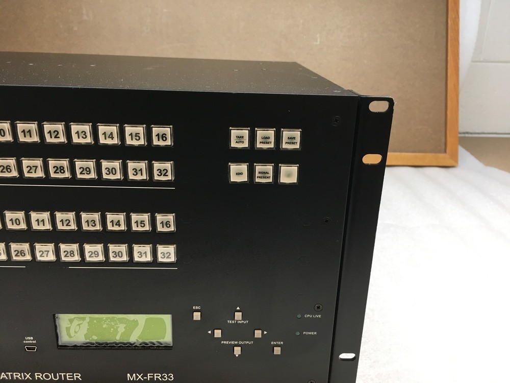Lightware MX-FR33 visual engineering 33x33 Digital Matrix Router w/ Rack Ears
