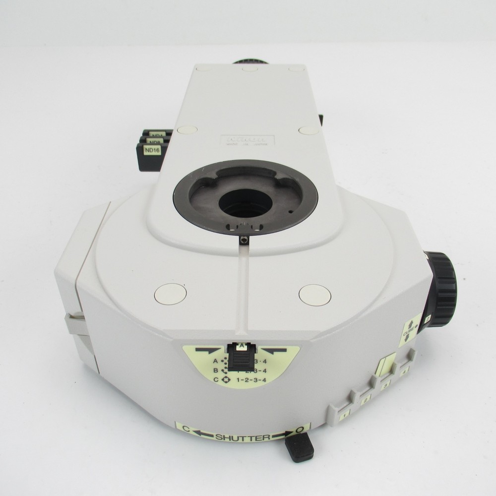 NIKON ECLIPSE Ci CI-FL FLUORESCENCE ATTACHMENT W/ CoolLED PE-100 LIGHT SOURCE