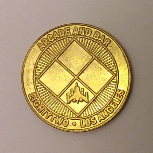 Eighty Two Barcade Arcade Los Angeles, CA Game Token 24mm