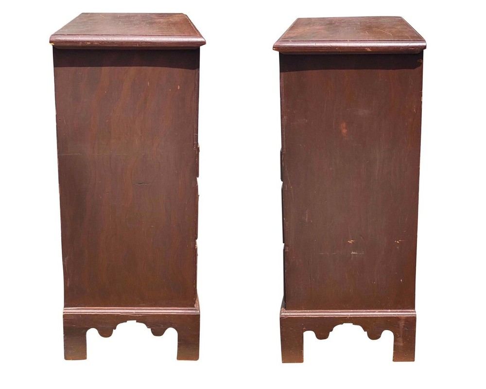 ANTIQUE CHIPPENDALE NEW ENGLAND GRAIN PAINTED BLANKET BOX