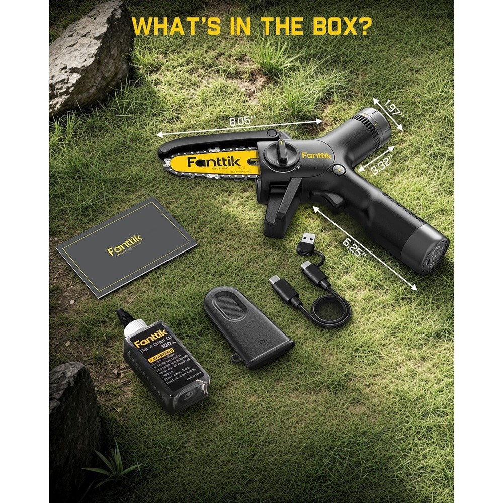 Fanttik W10 APEX Mini Chainsaw LED Display