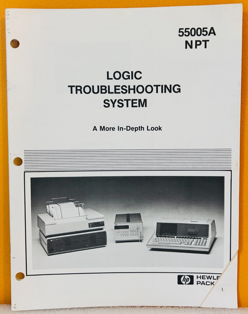 HP 55005A NPT Logic Troubleshooting System Manual.