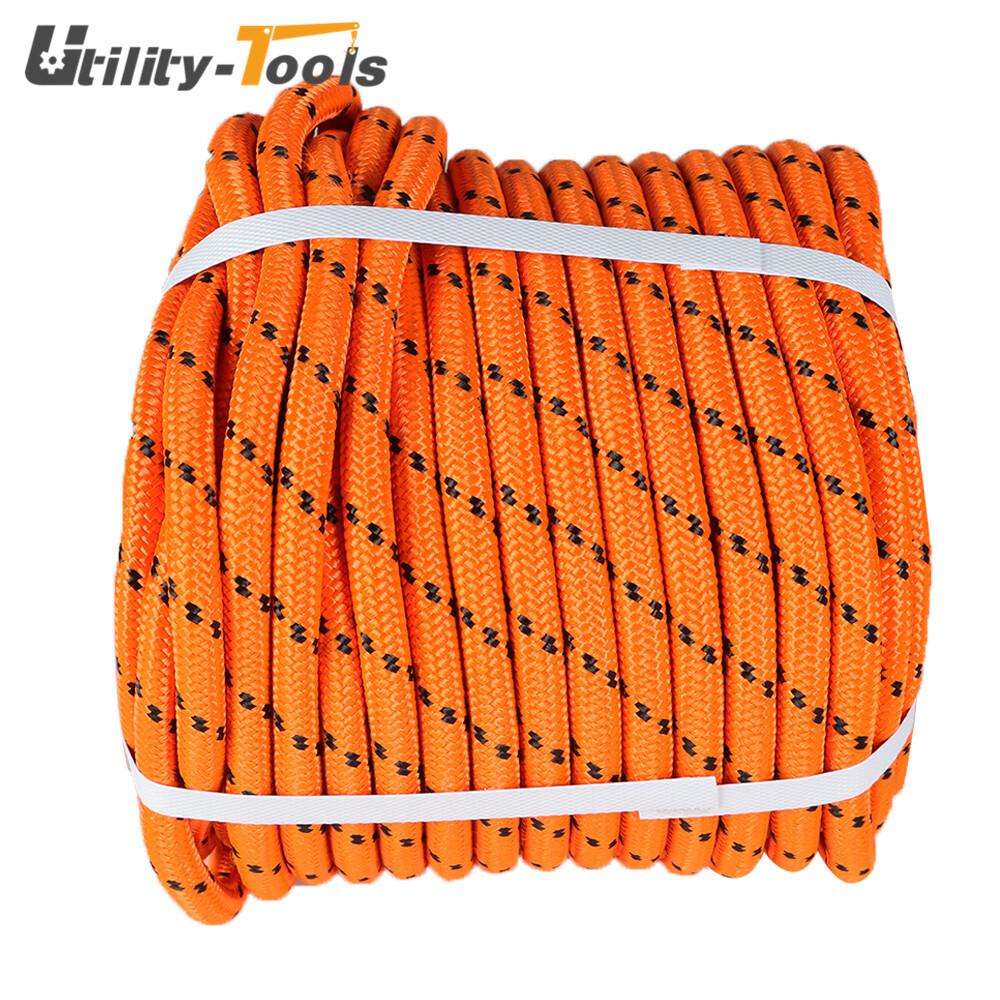 Double Braid Polyester Rope Arborist Bull Tree Rigging Line 1/2"×200'