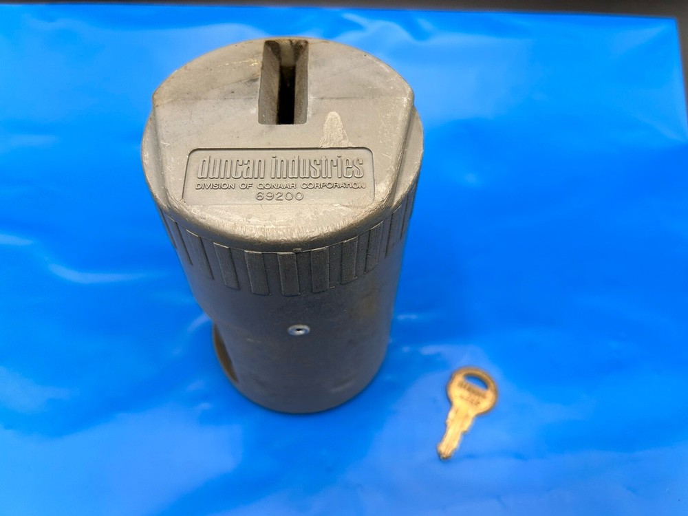DUNCAN MILLER Parking Meter Locking Coin Vault, Cup - With KEY