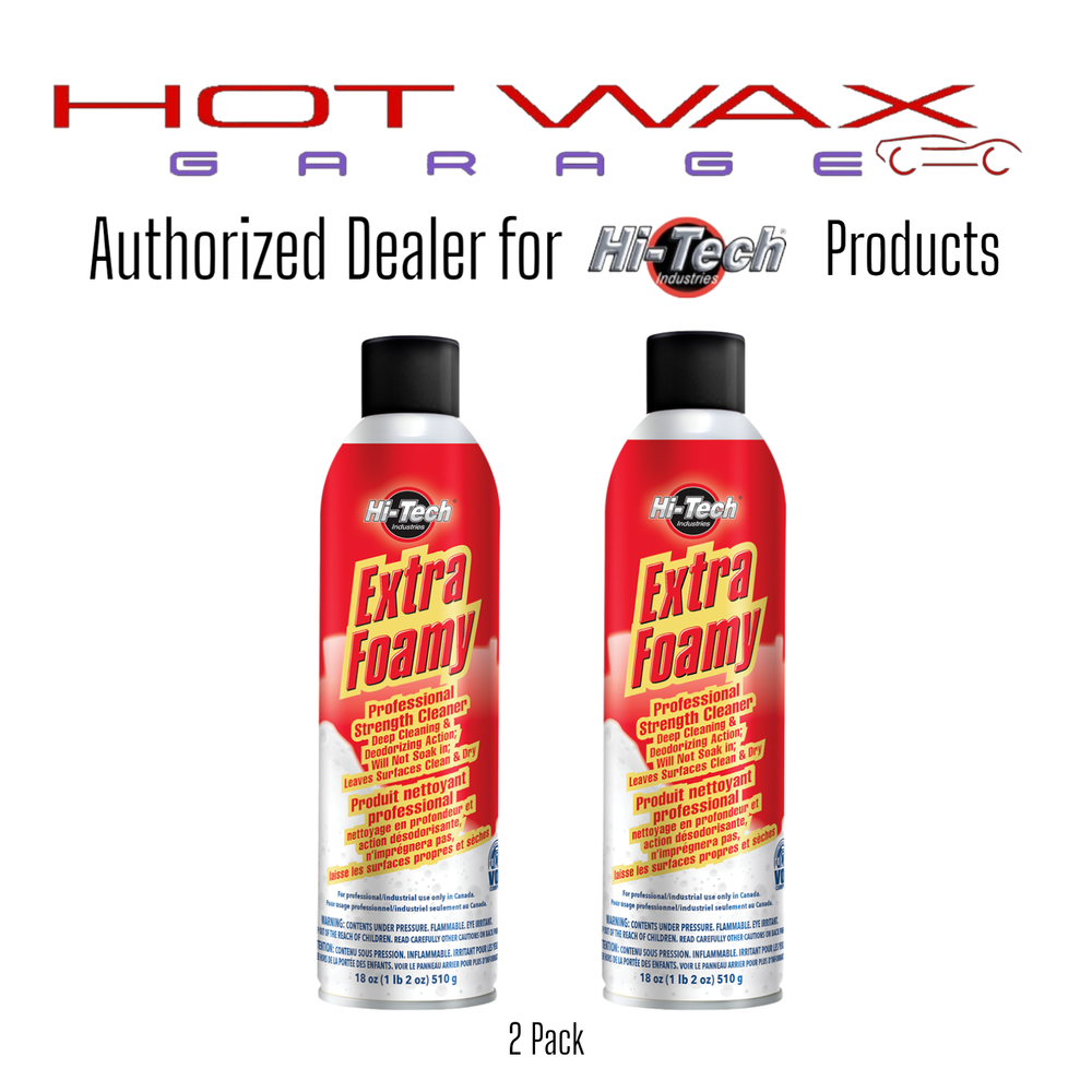 Extra Foamy Car Interior Cleaner by Hi-Tech (2 Pack)