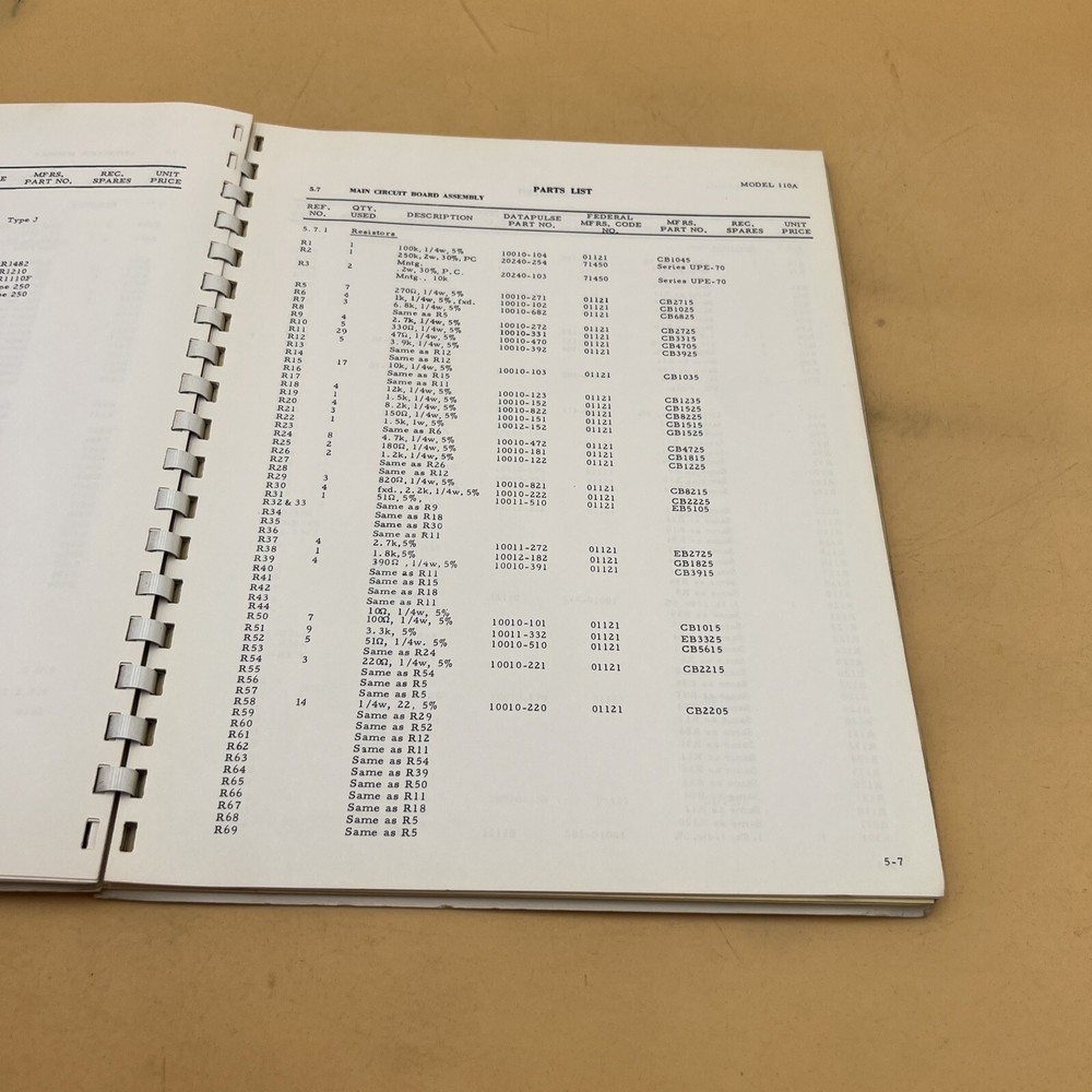 Datapulse Model 110A Pulse Generator Operation & Maintenance Handbook 12/65