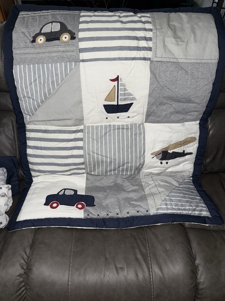 Lambs & Ivy Bedding Set - Mobile - Lamp - Plus Airplane Shelf!!!