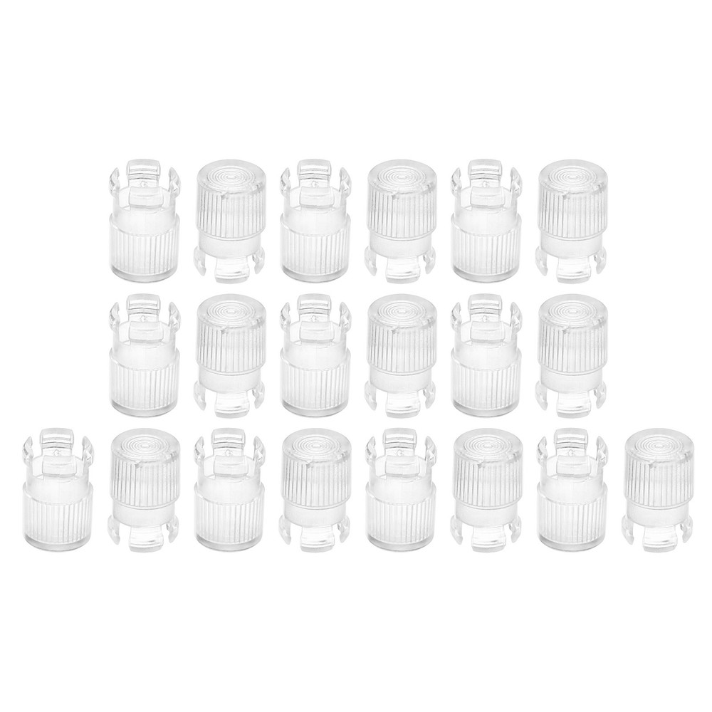 20Pcs 5mm LED Lamp Socket Light Emitting Diode Holder Cap Clear