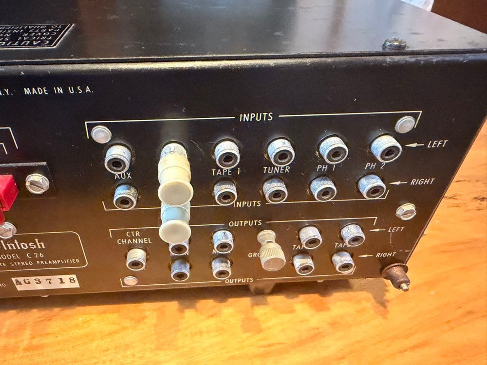 McIntosh c26 Solid State Preamplifier Working Confirmed
